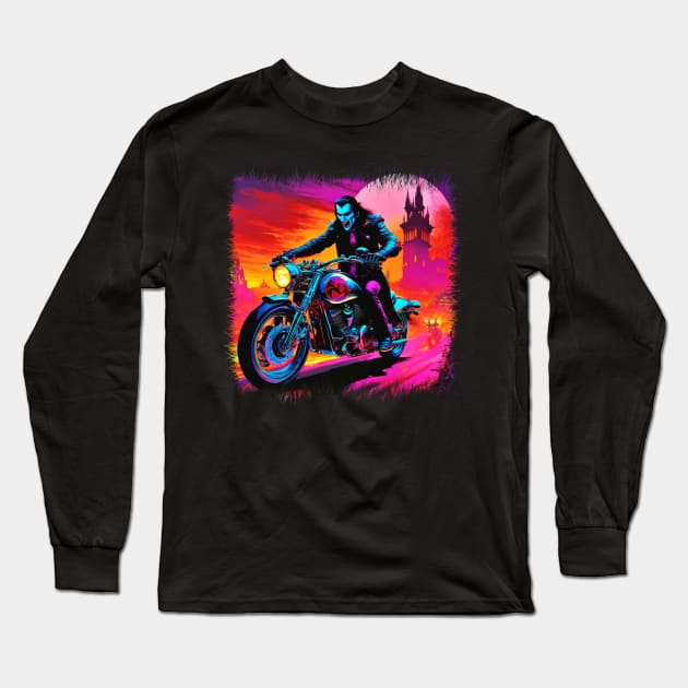 Dracula Long Sleeve T-Shirt by GothCardz